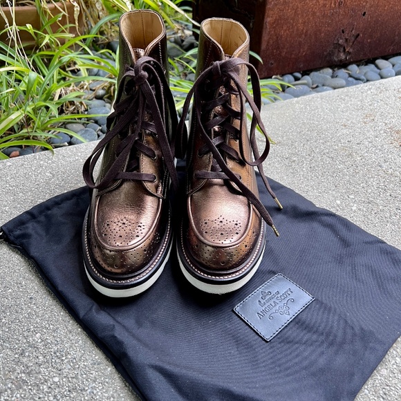 The Office of Angela Scott Mr Ryan Boots - Bronze/Brown NWOT - Picture 2 of 9